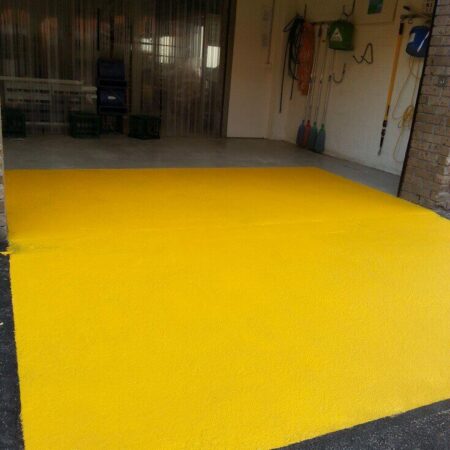 Safety Yellow Concrete Marking