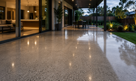 polished concrete flooring