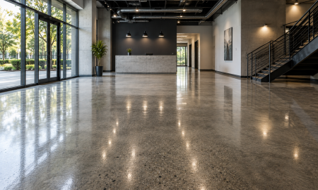 polished concrete finishes
