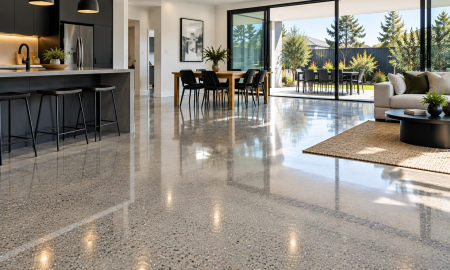 Polished concrete floors